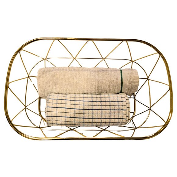 Vintage Brass Plated Home Decorative Basket - Excellent Condition - Picture 6 of 7